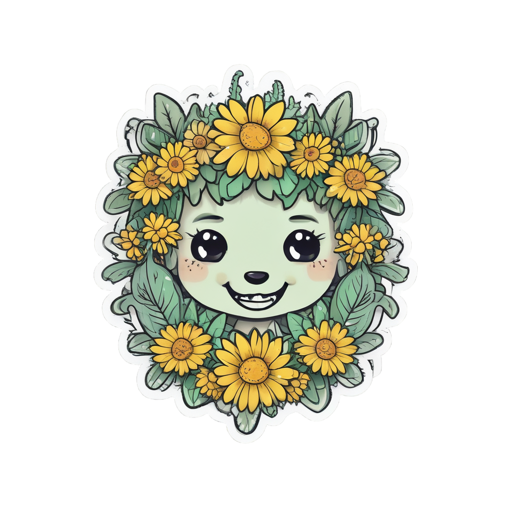 Bolt Flower Bloom — high voltage stickers