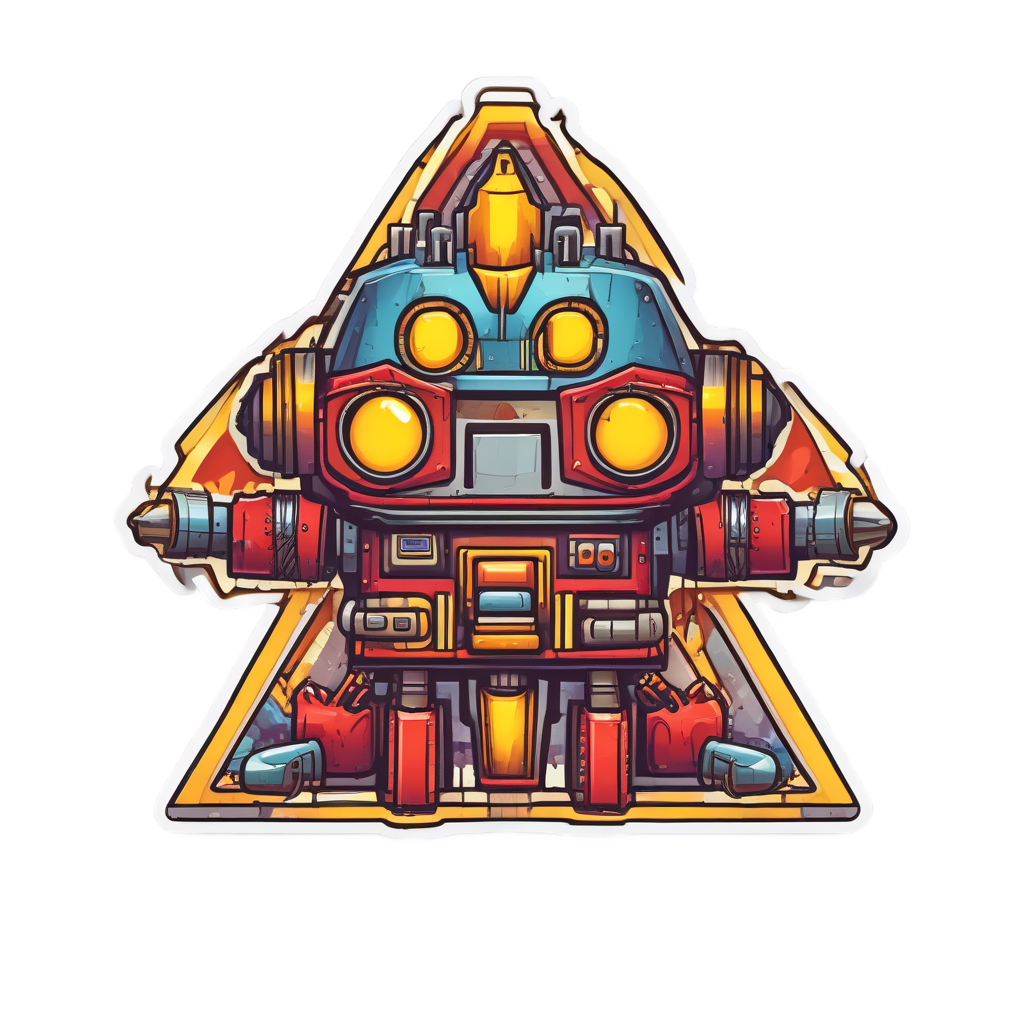 Bomb Bot Alert — warning signage stickers