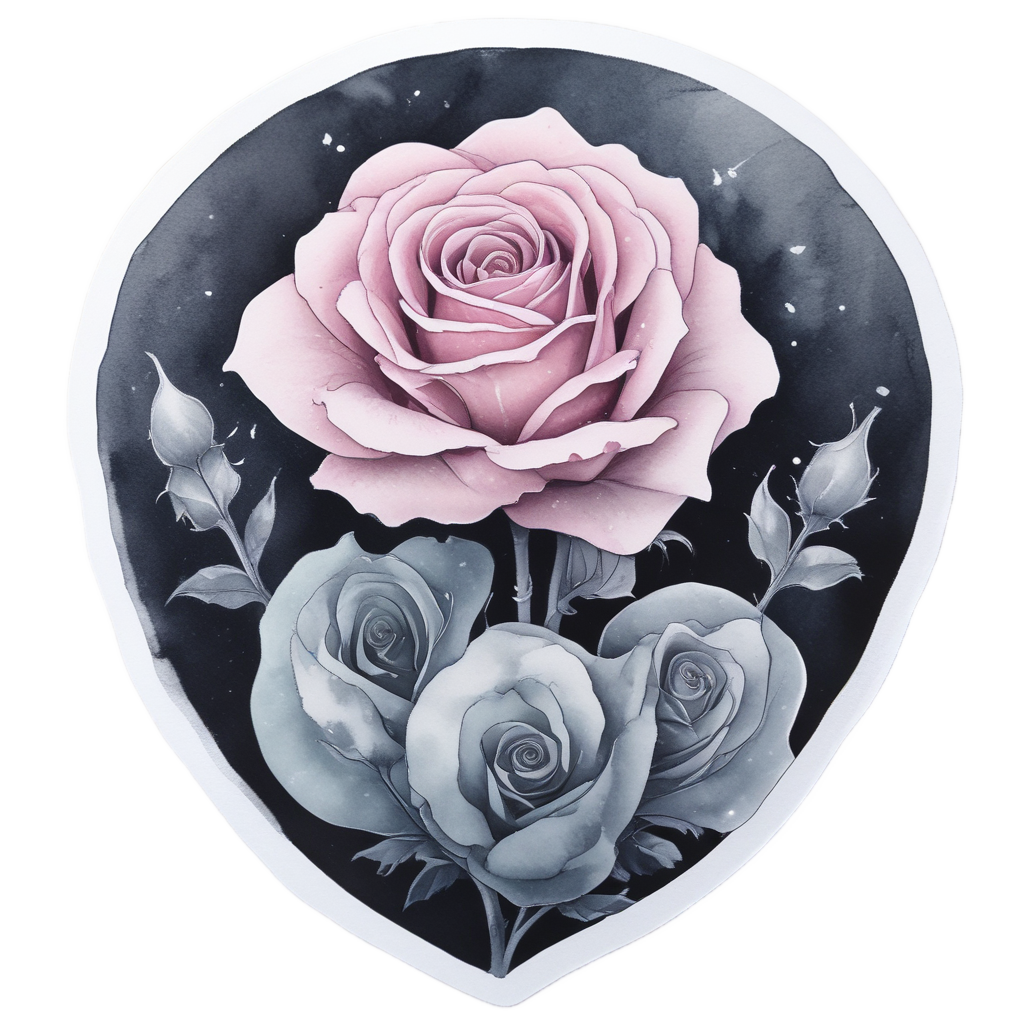 Boo with a Bloom — creepy-cute stickers