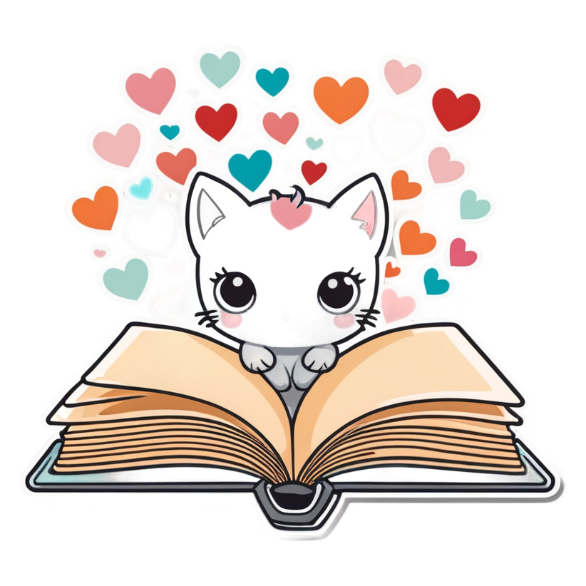 Book Love (kawaii) — kawaii stickers