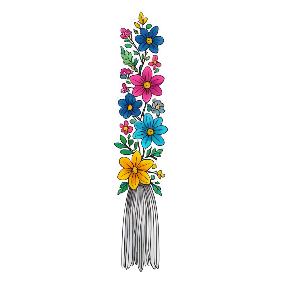 Tassel Bookmark (holographic) — bookish stickers