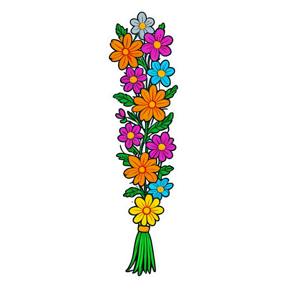 Tassel Bookmark (neon) — bookish stickers