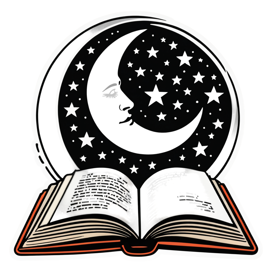 Night Reading (tattoo) — bookish stickers