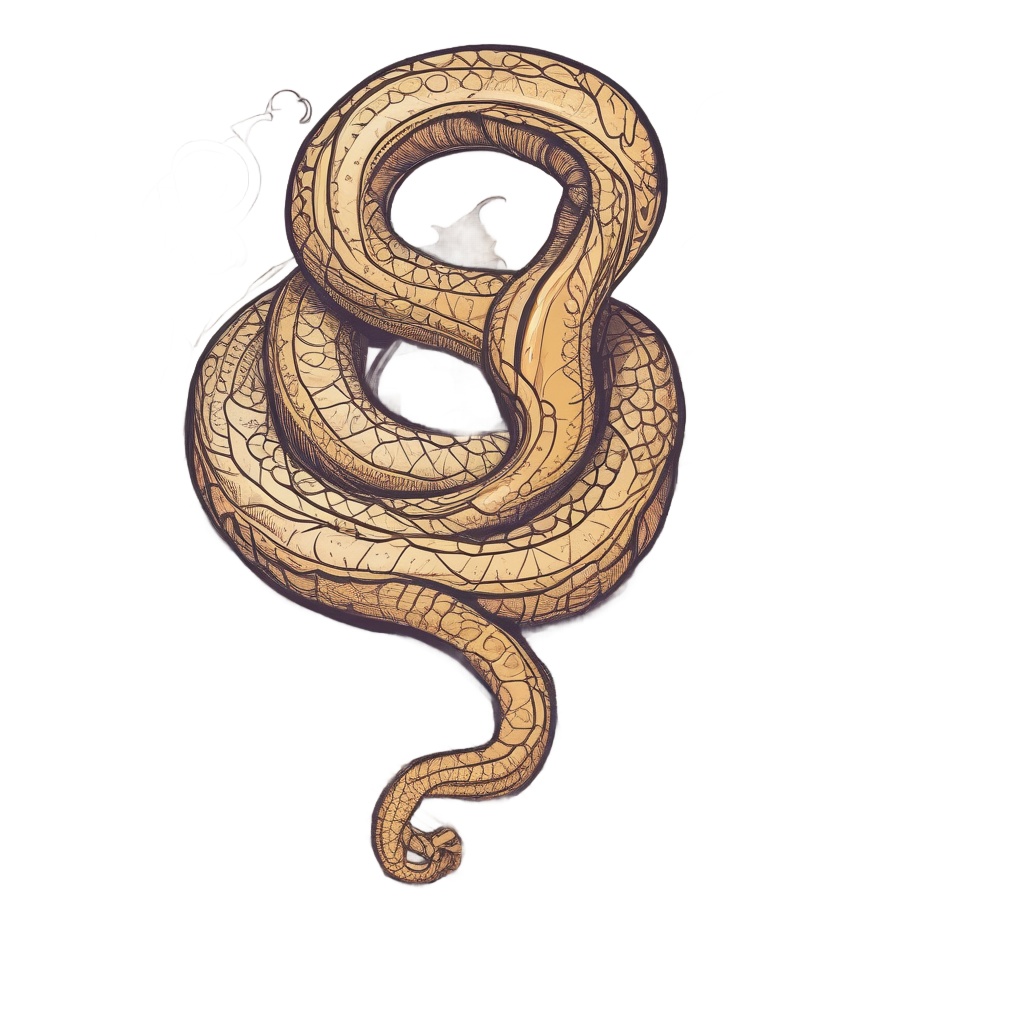 Bookish Snake Reader — fine-line flash stickers