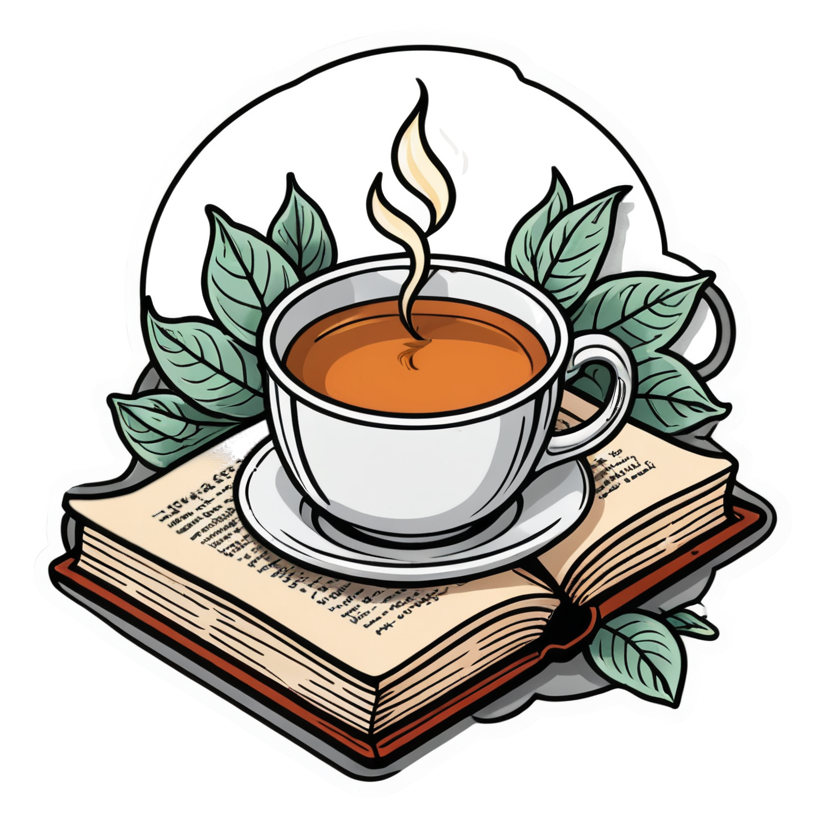 Tea & Book (tattoo) — bookish stickers