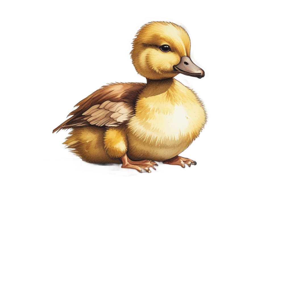 Bookworm Duckling Reader — farm nursery stickers