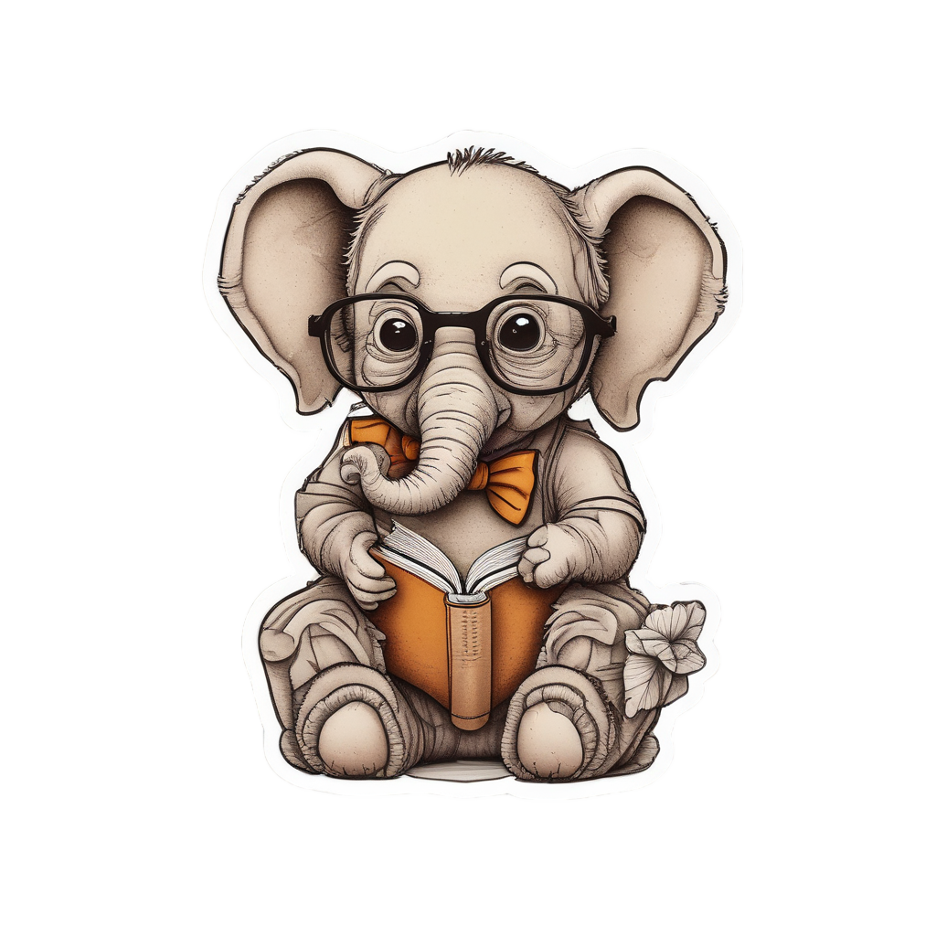 Bookworm Little One — safari nursery stickers