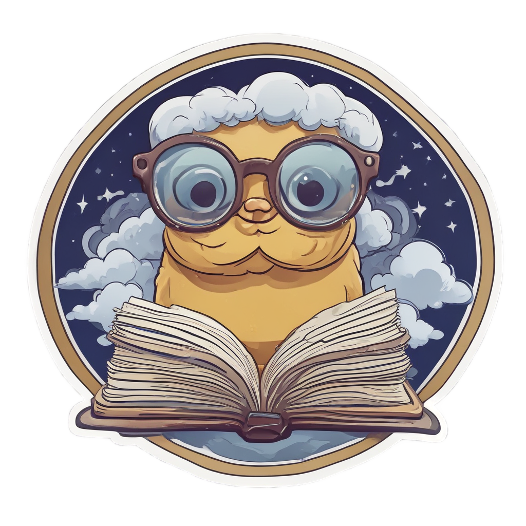 Bookworm Star Cloud — celestial nursery stickers