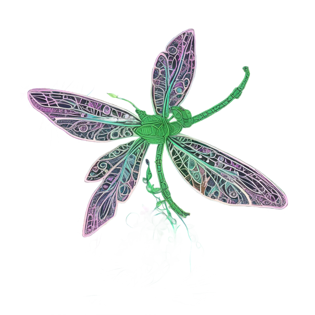 Botanical Neon Bloom — animals & pets stickers