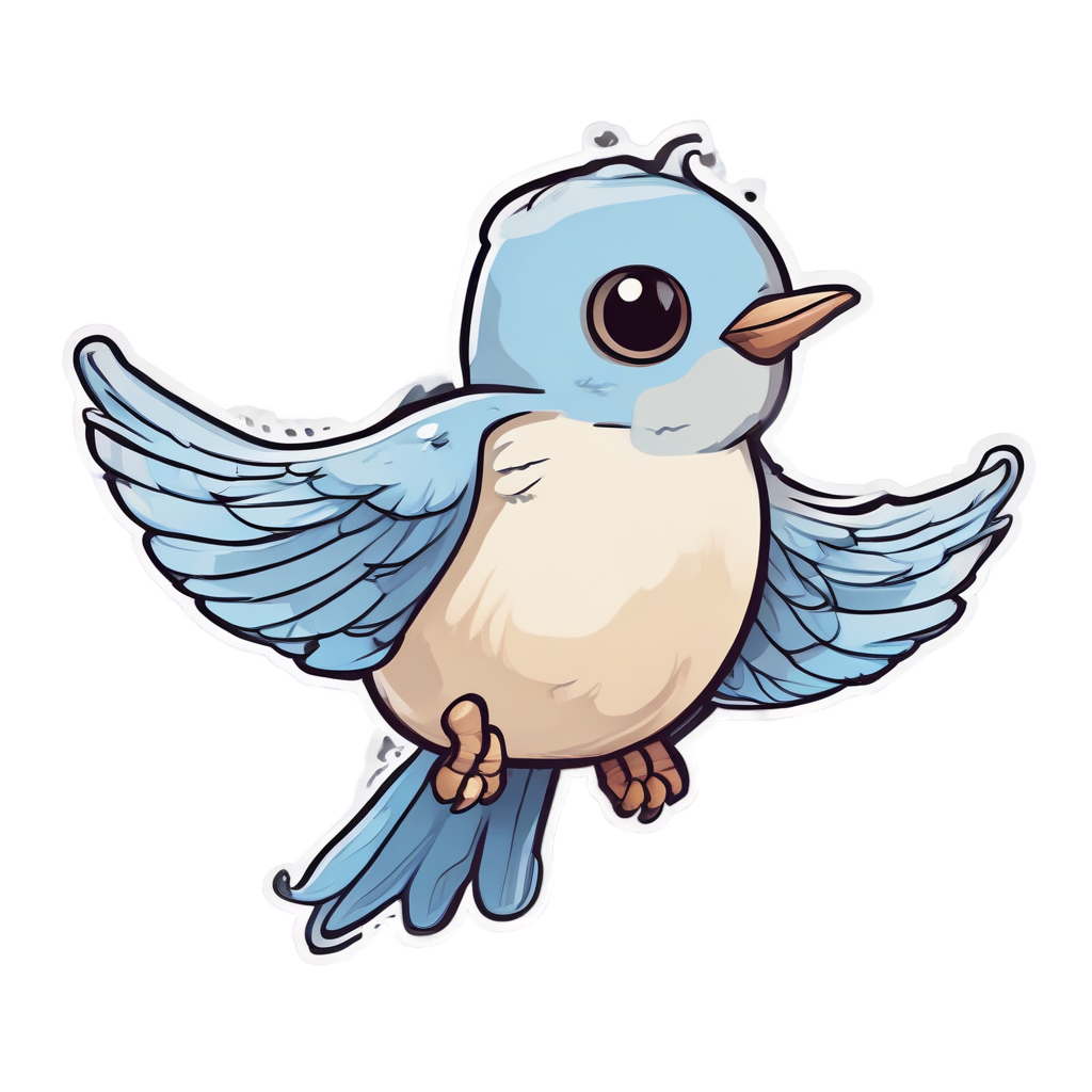 Bouncy Swallow Buddy — american traditional stickers
