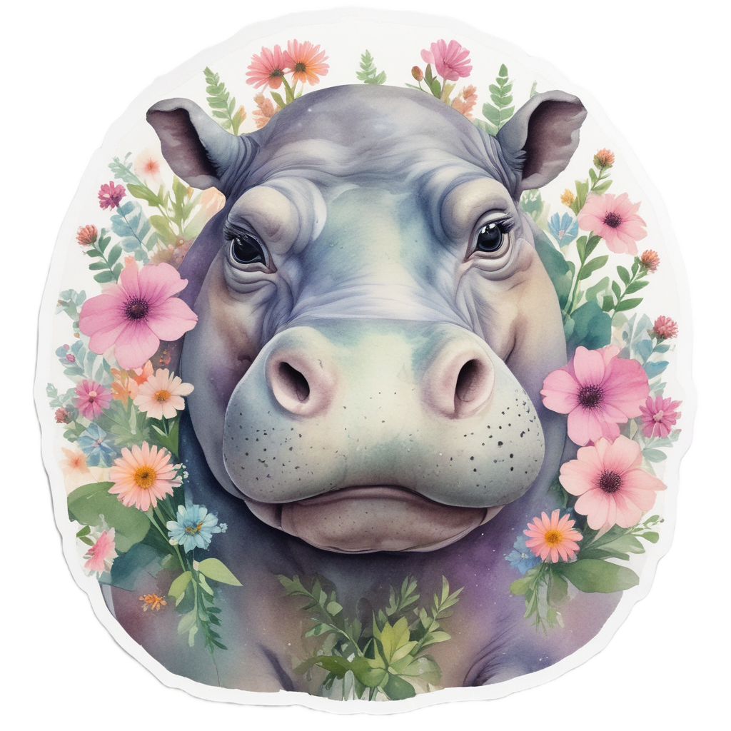 Bouquet of Blooms — safari nursery stickers