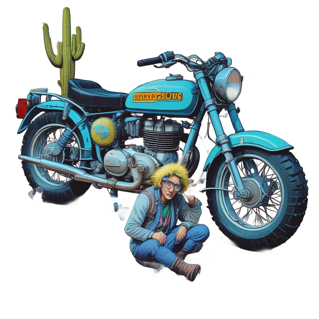 Breakdown Blues Mechanic — motorcycles stickers