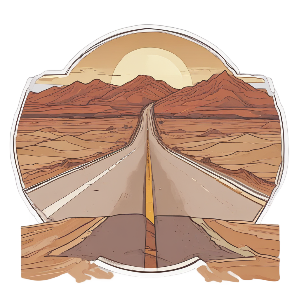 Broken Arrow Signpost — open road stickers