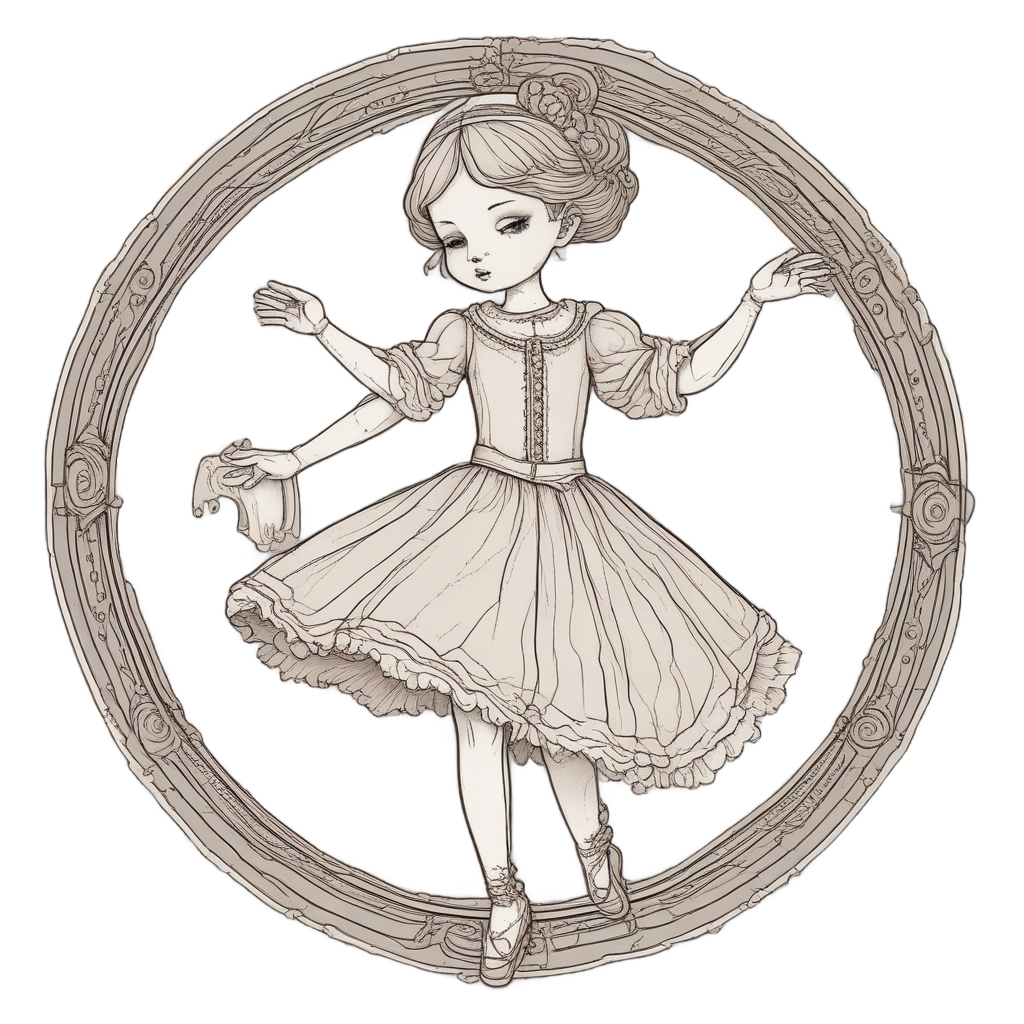Broken Ballerina Doll — slasher vibe stickers