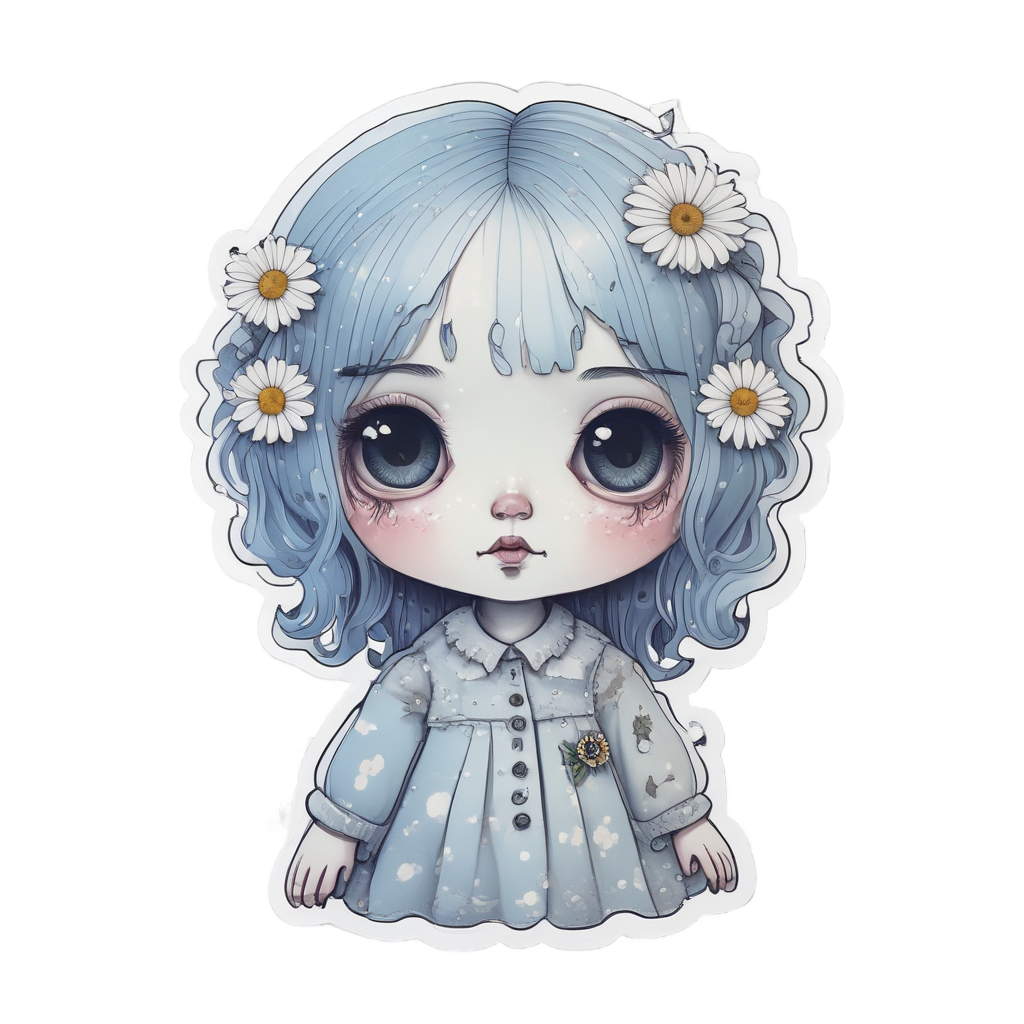 Broken but Beautiful — slasher vibe stickers