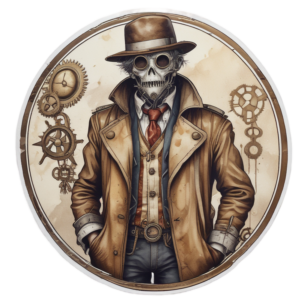 Broken Clockwork Harbinger — slasher vibe stickers
