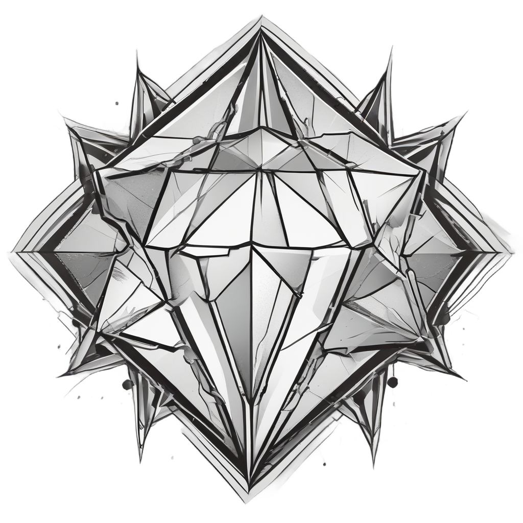 Broken Glass Shards — warning signage stickers