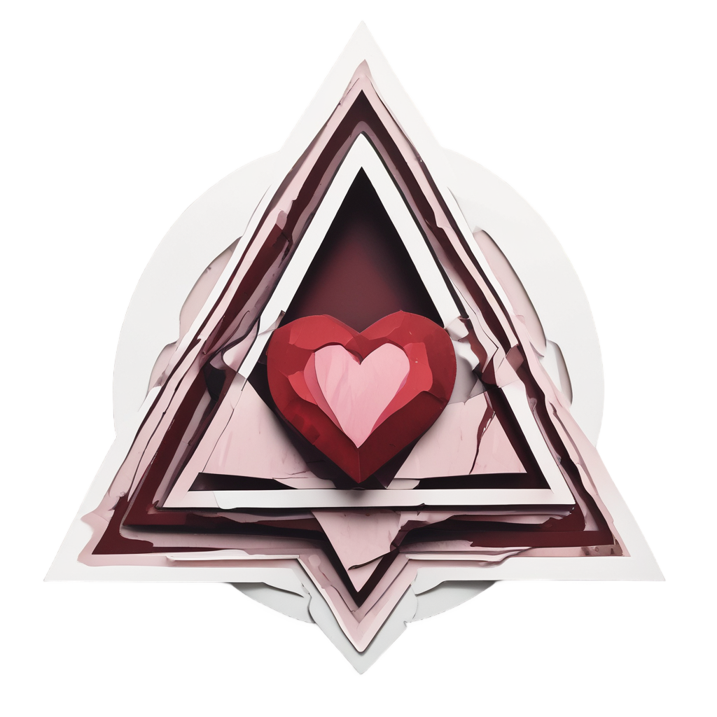Broken Heart Hazard — warning signage stickers