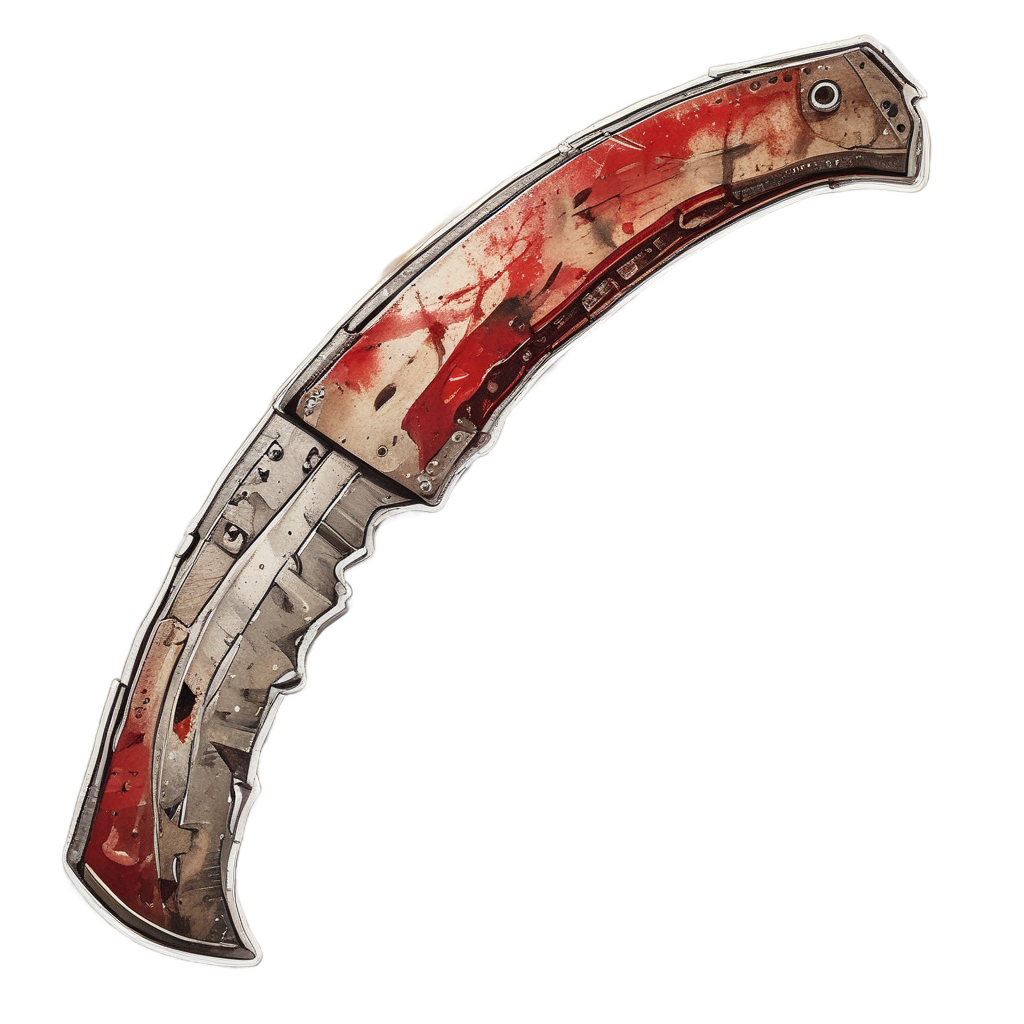 Broken Machete Handle — slasher vibe stickers