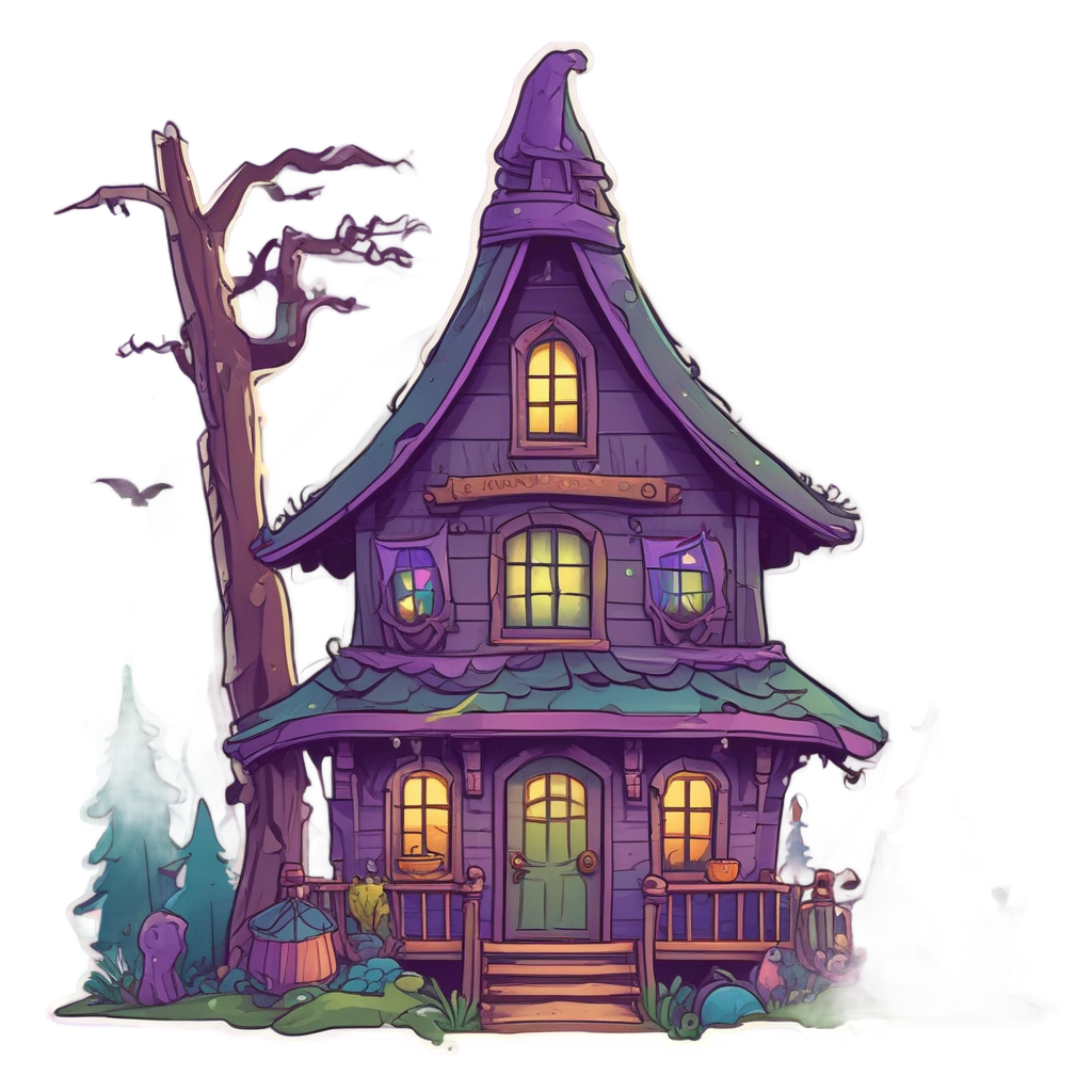 Broomstick Cabin — slasher vibe stickers
