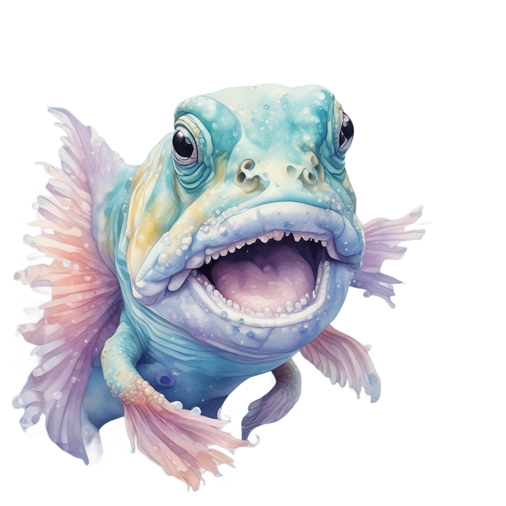 Bubble Blowing Lagoon Friend — b-movie stickers