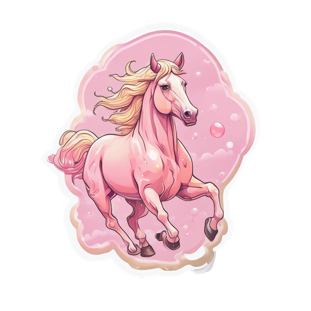 Bubblegum Galloper — animals & pets stickers