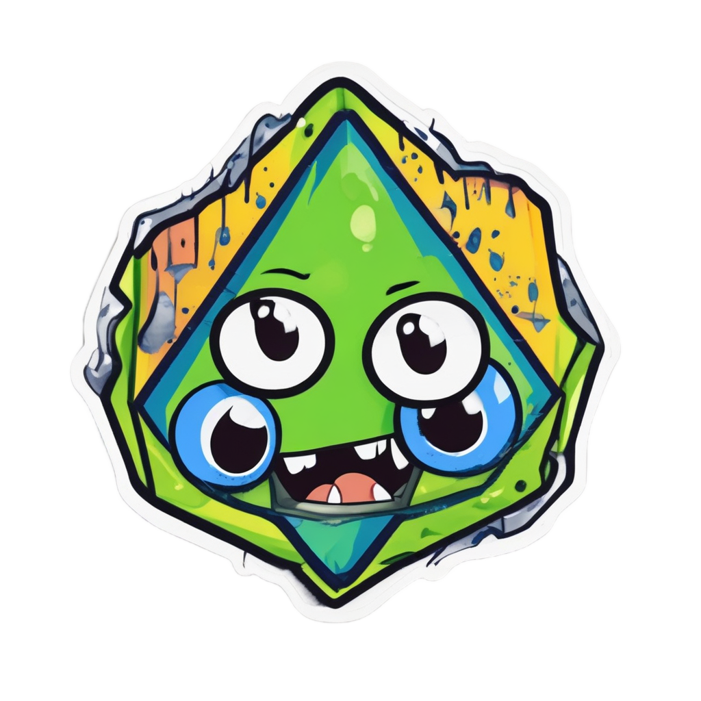 Bubbly Acid Splash — warning signage stickers