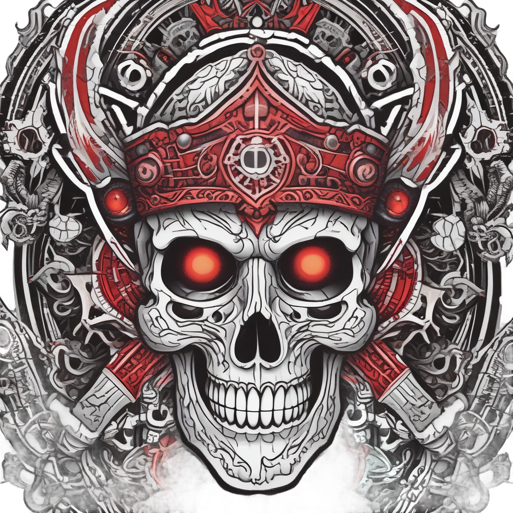 Buccaneer's Three-Eyed Skull — skull & crossbones stickers