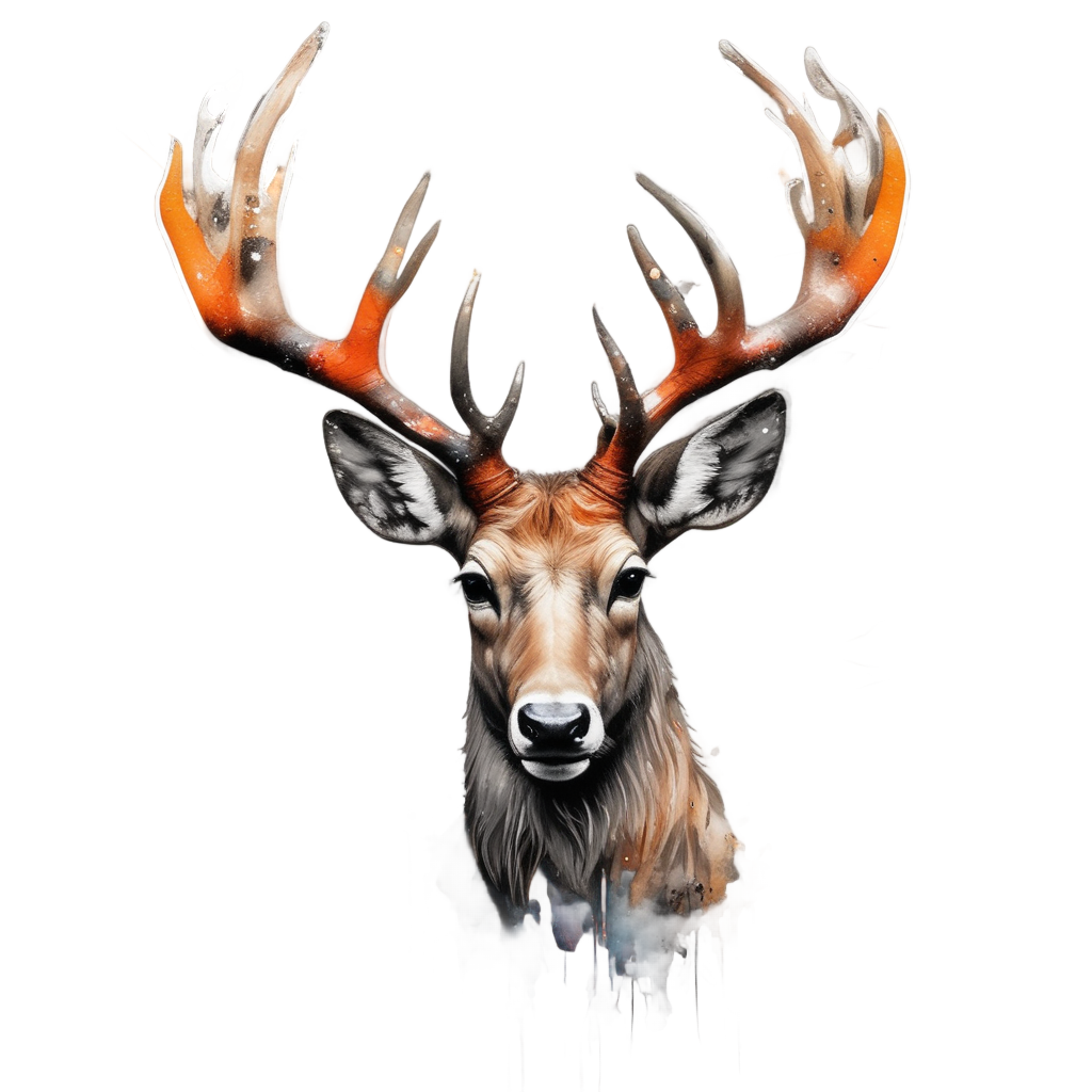 Buck in Urban Camo — camo stickers
