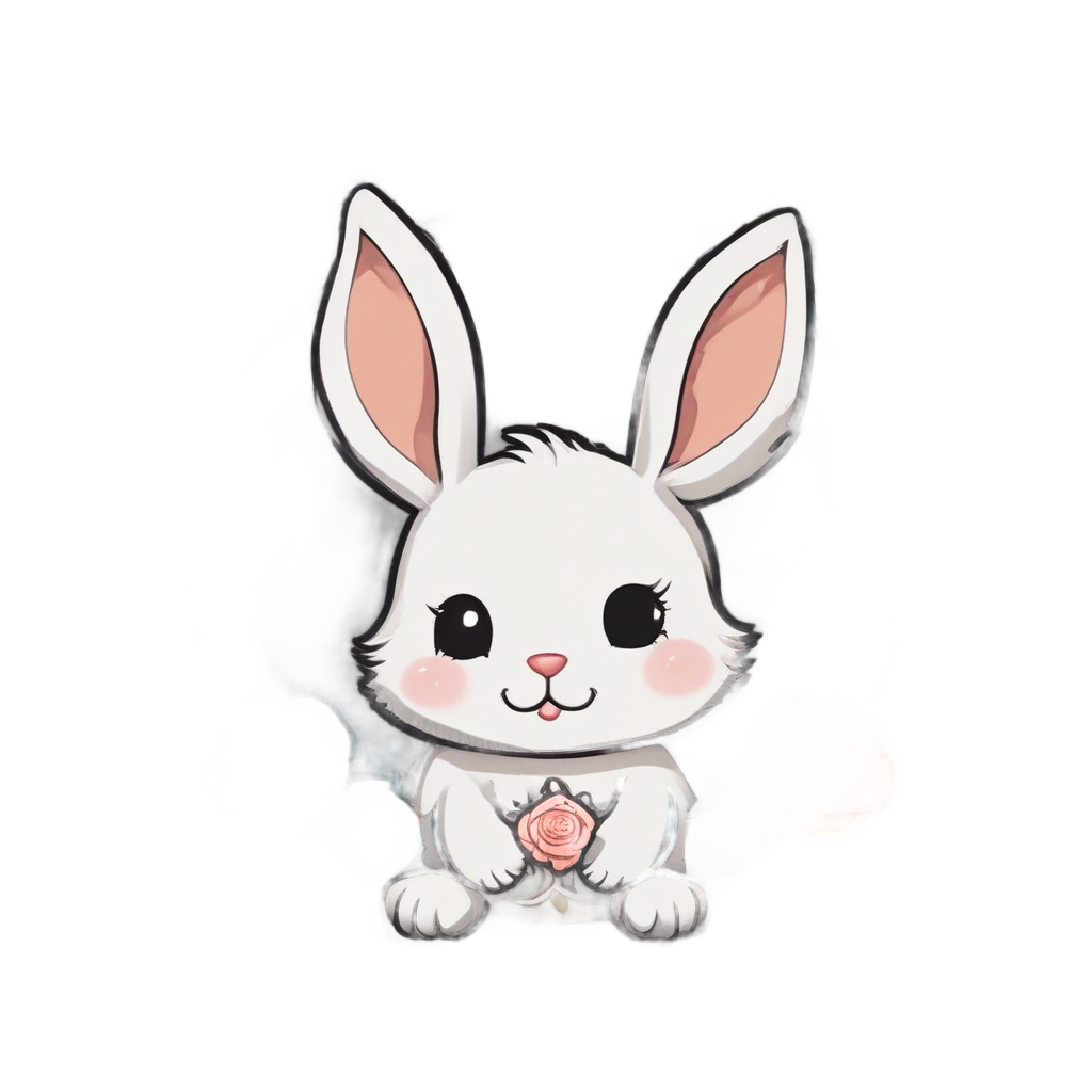 Bunny Admiring in Mirror — victorian gothic stickers