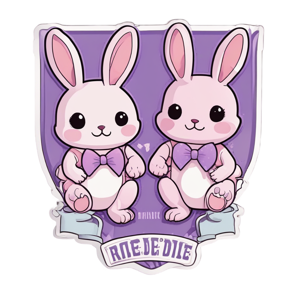 Bunny Besties Forever — open road stickers