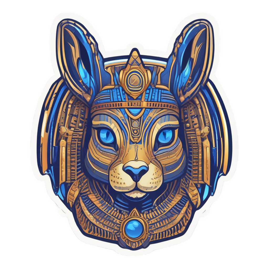 Bunny Pharaoh Gamer — gamer stickers