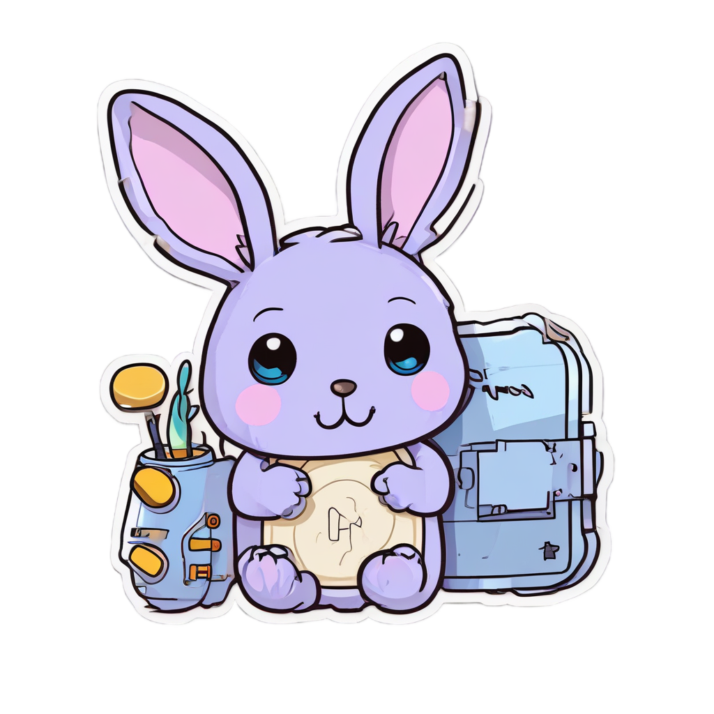 Bunny Phone Banner — open road stickers