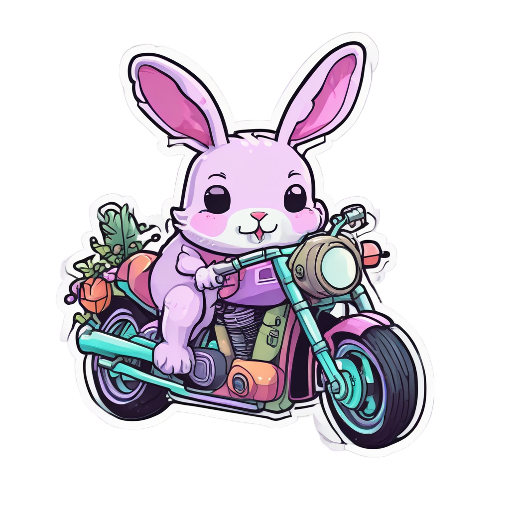 Bunny Speed Joy — motorcycles stickers