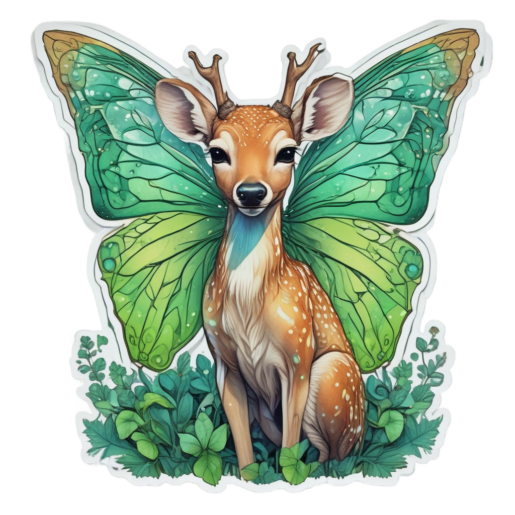 Butterfly Antler Dream — outdoorsman stickers