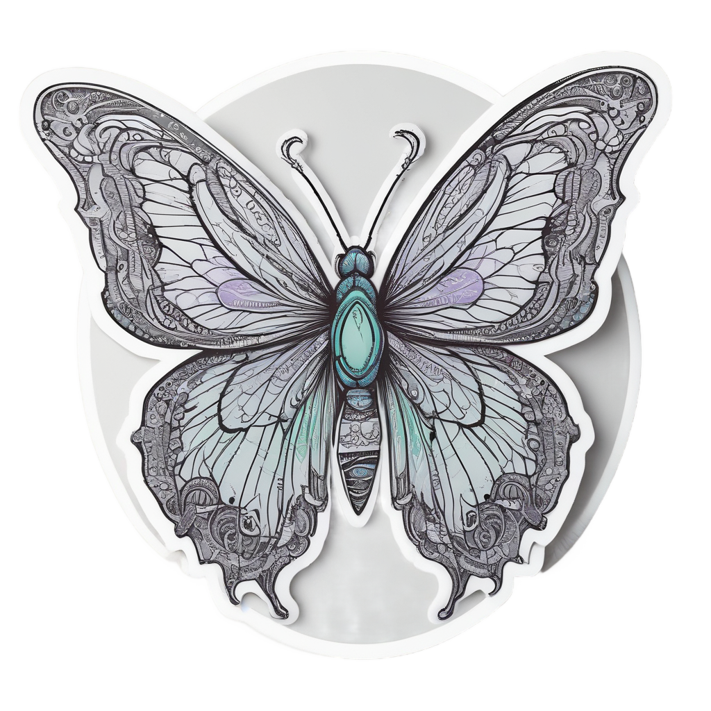 Butterfly Antler Fusion — outdoorsman stickers