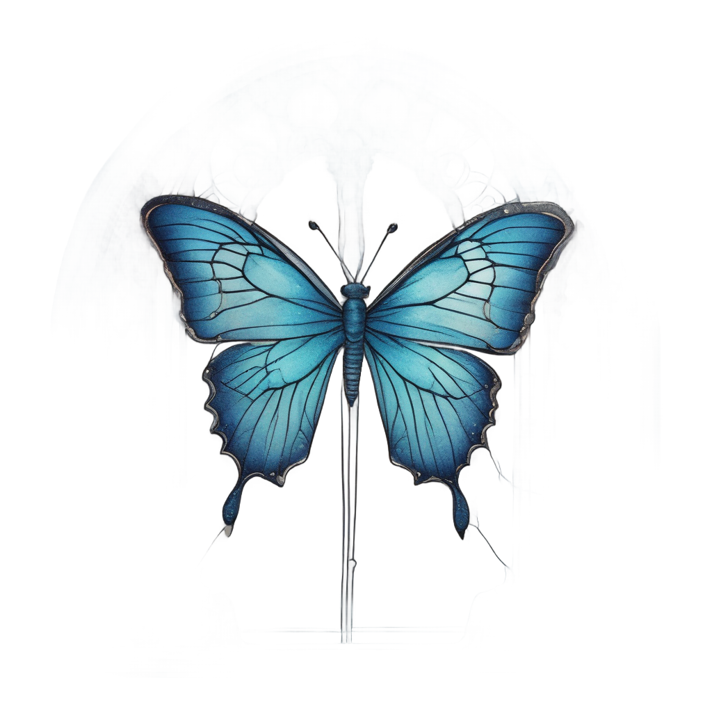 Butterfly at Window — victorian gothic stickers