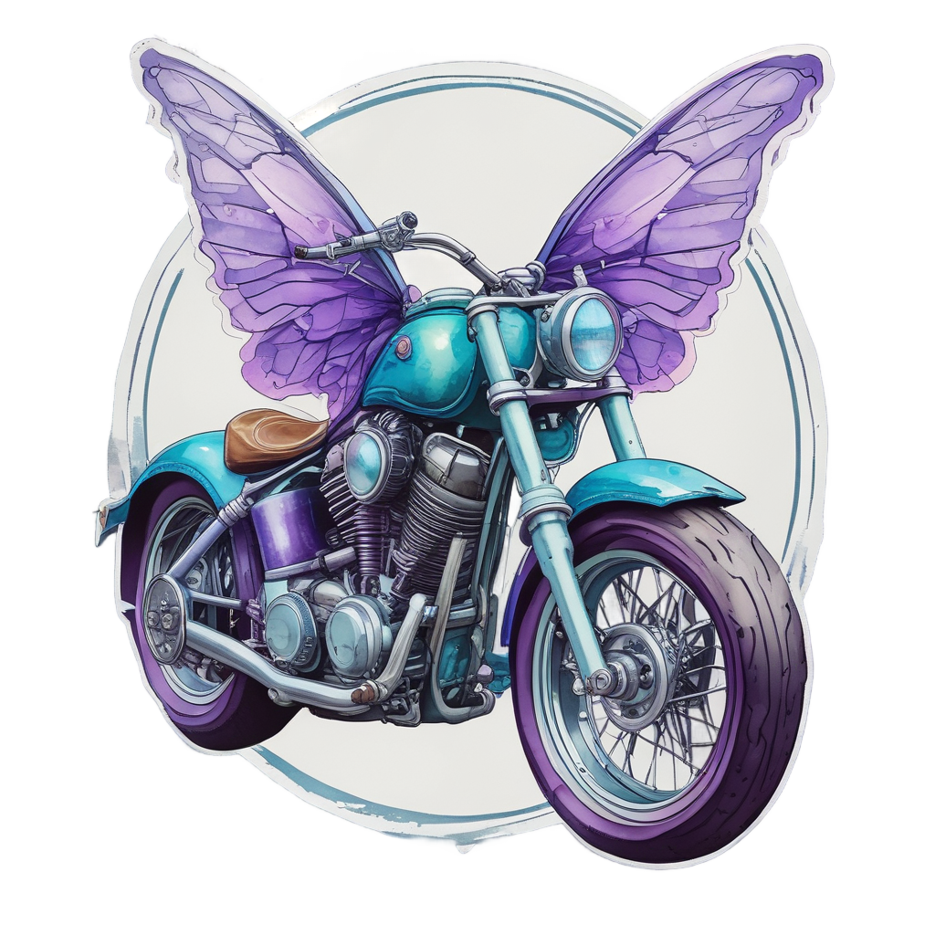 Butterfly Chopper Wings — motorcycles stickers