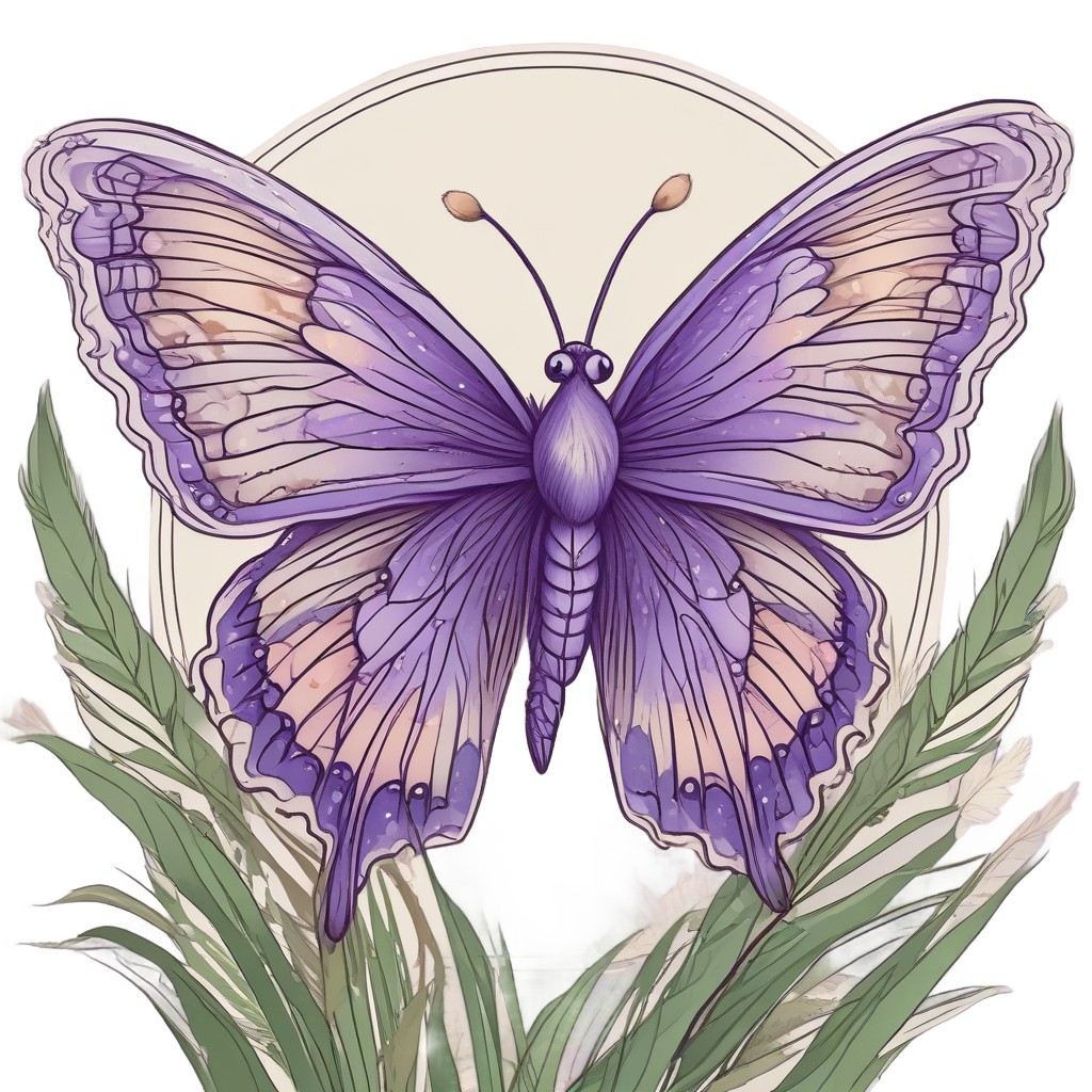 Butterfly Grass Dance — boho nursery stickers