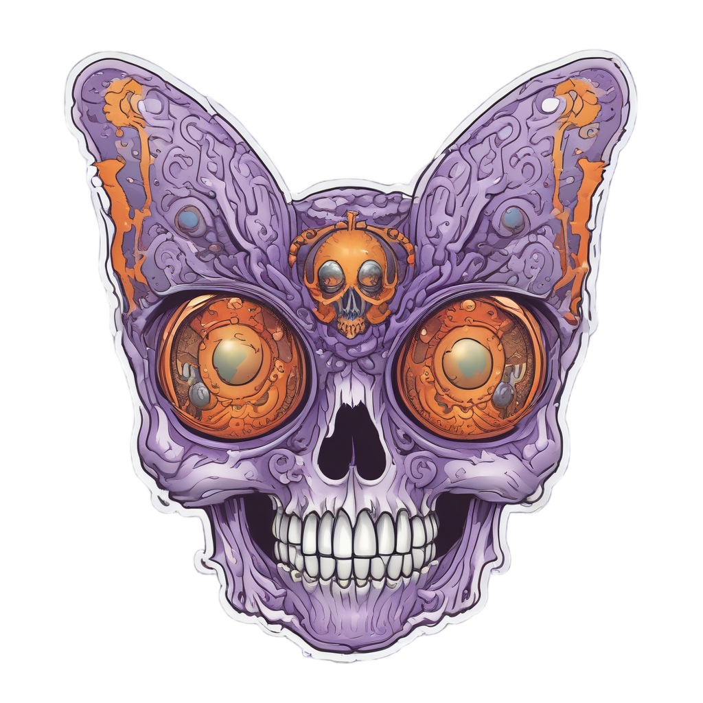 Butterfly Skull Metamorphosis — skull & crossbones stickers