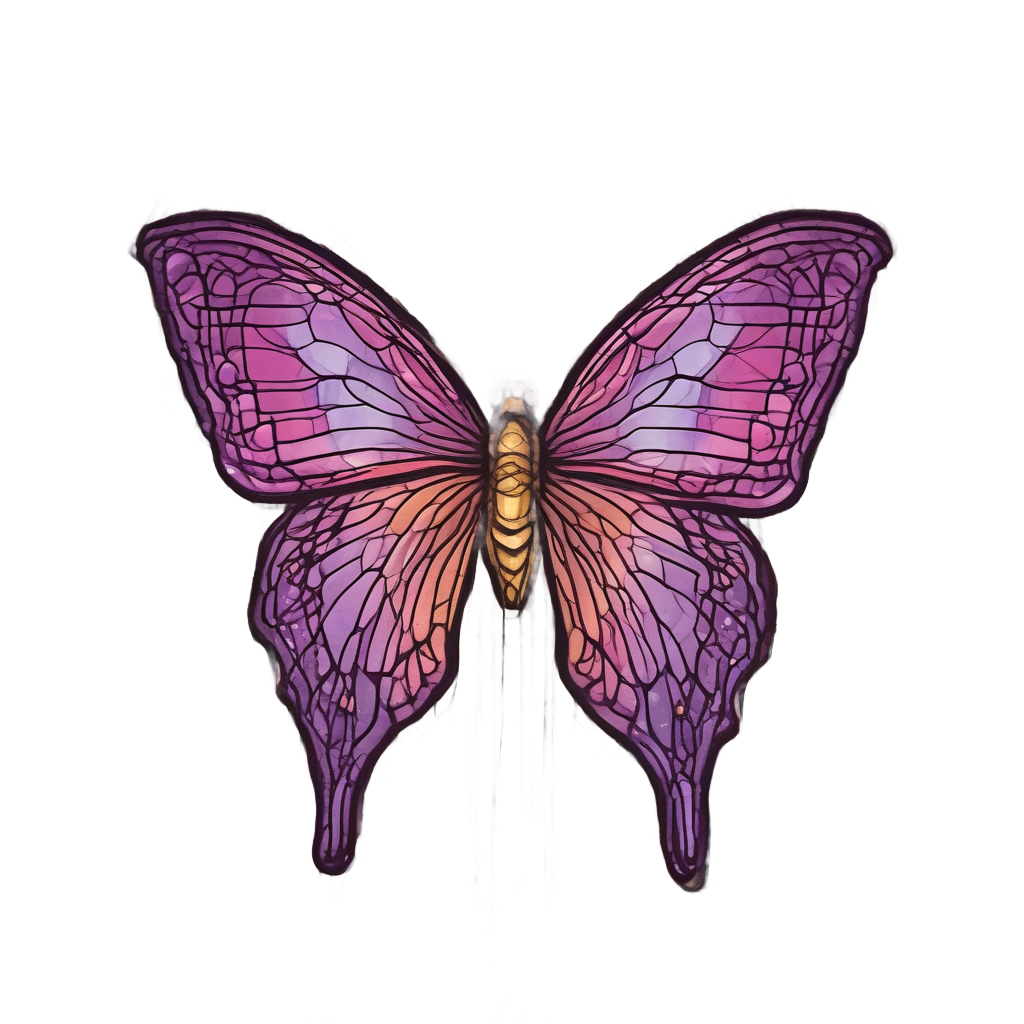Butterfly Stained Glass — victorian gothic stickers