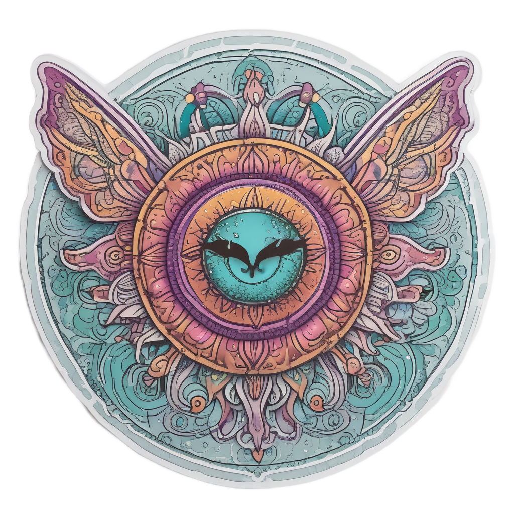 Butterfly Sun Whimsy — boho nursery stickers