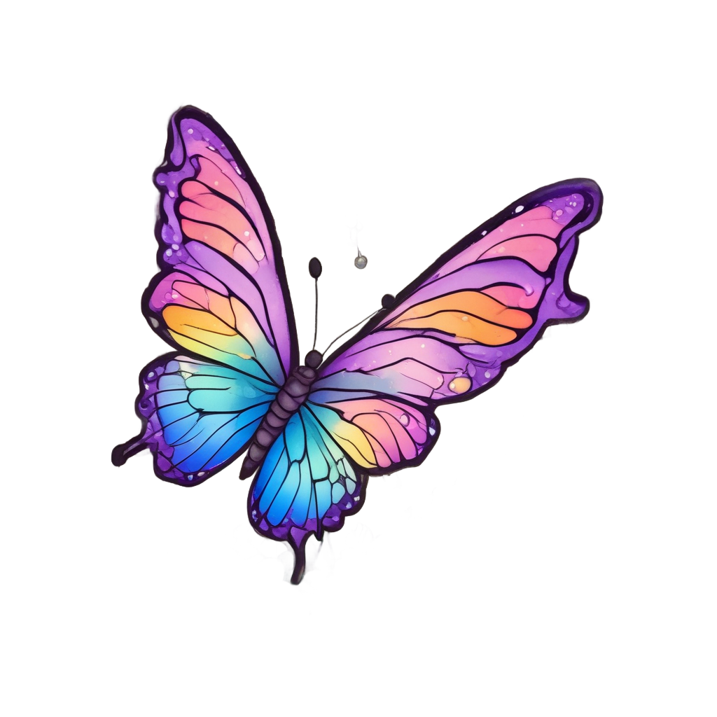 Butterfly Window Flutter By — victorian gothic stickers