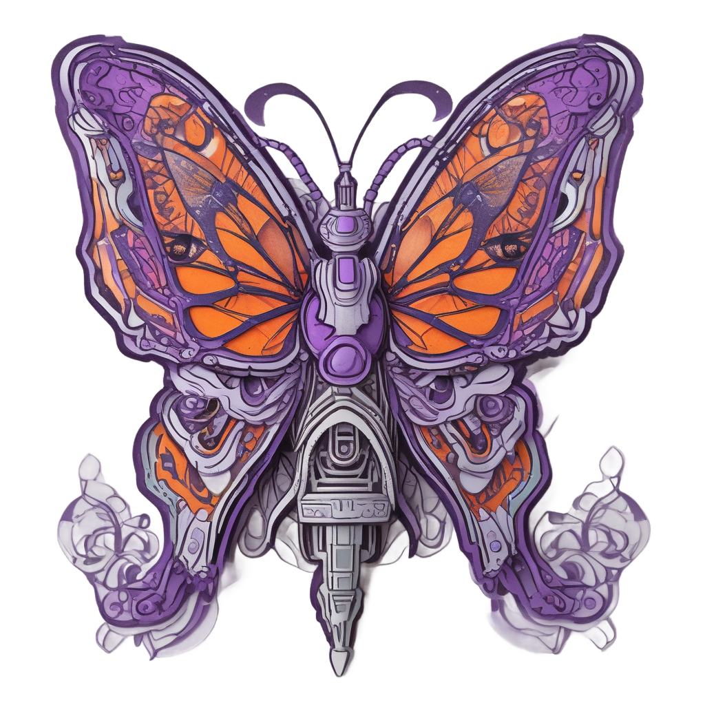 Butterfly Wing Mask — gas mask stickers