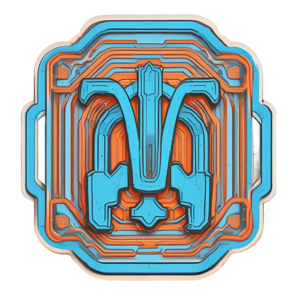 C-Clamp and T-Square Crest — garage stickers