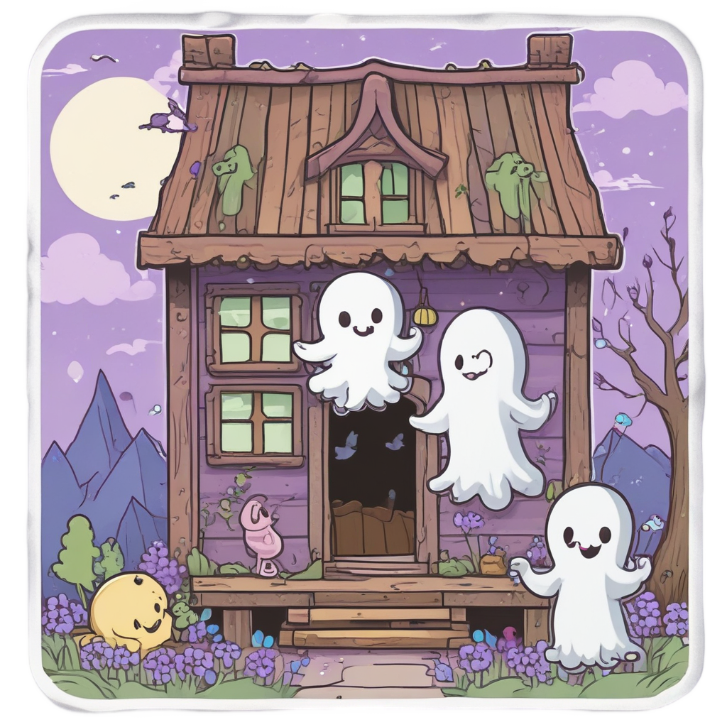 Cabin Haunted Swing Set — slasher vibe stickers
