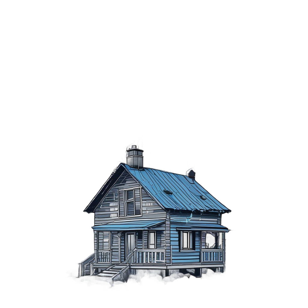 Cabin in Thunderstorm — slasher vibe stickers