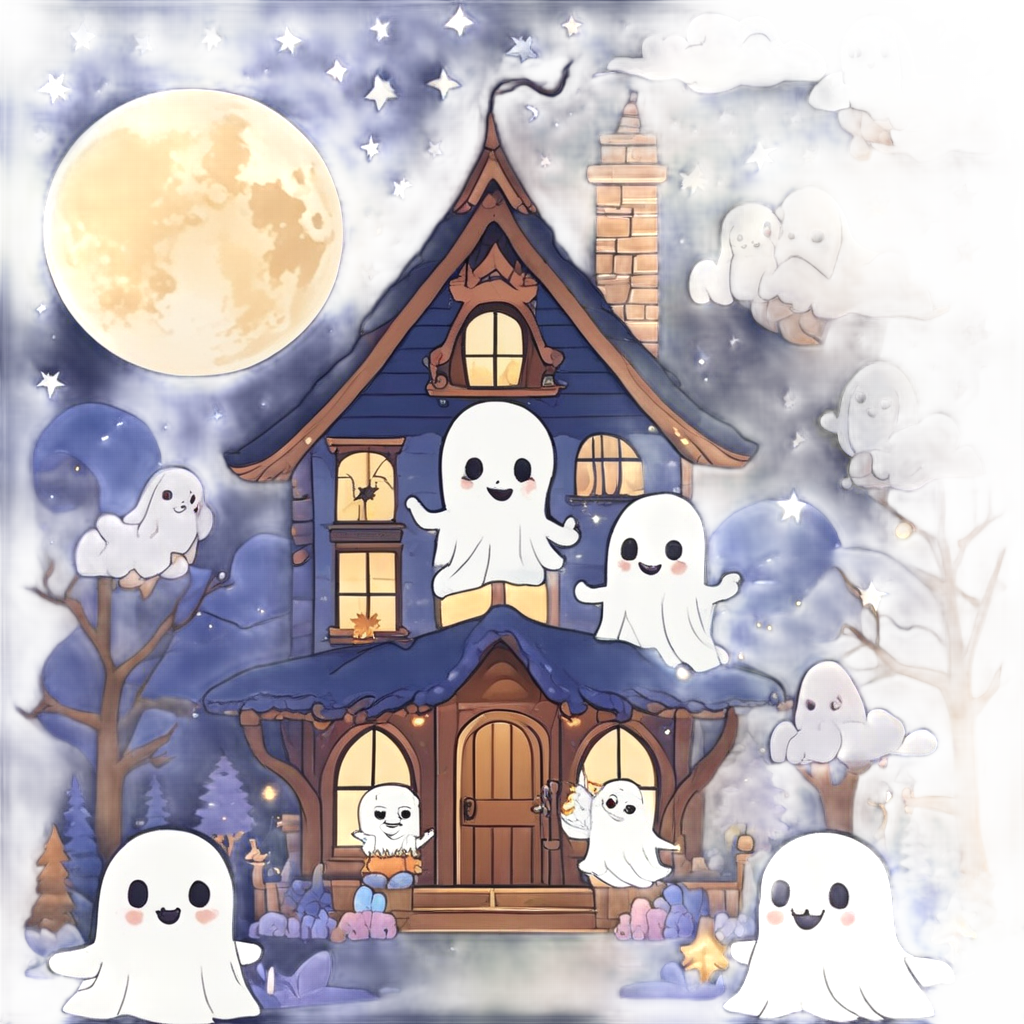 Cabin Starry Night Lights — slasher vibe stickers