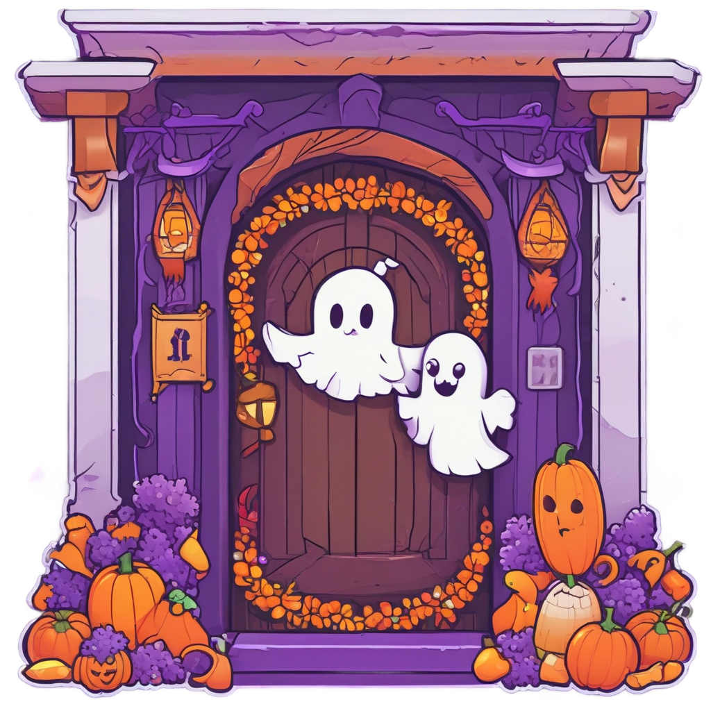 Cabin Wreath Welcome — slasher vibe stickers