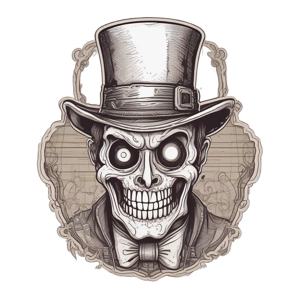 Cackling Phantom Showcase — b-movie stickers